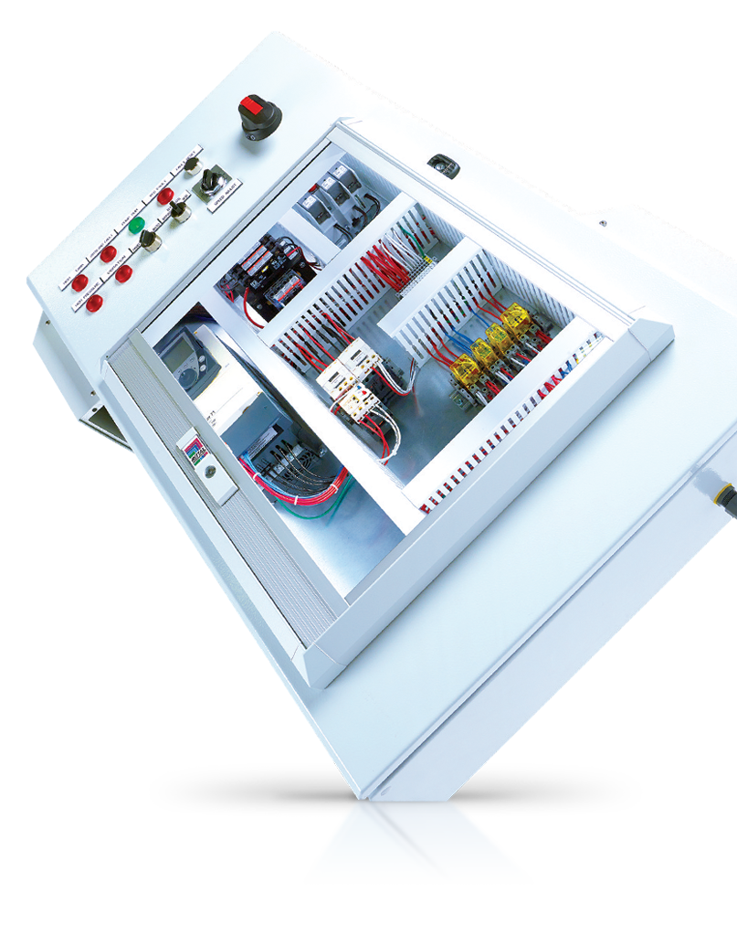 Angled-control-panel