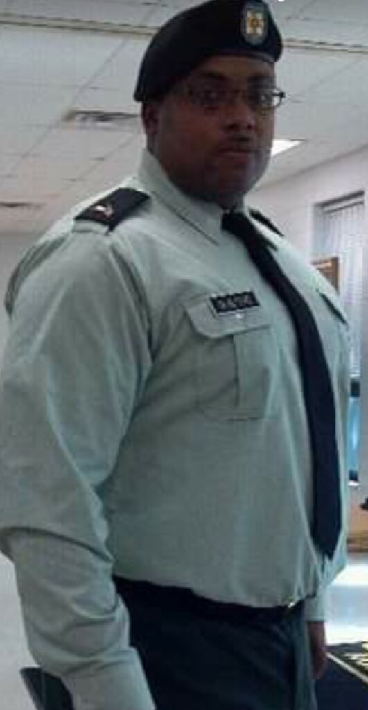 Photo of Jay in uniform