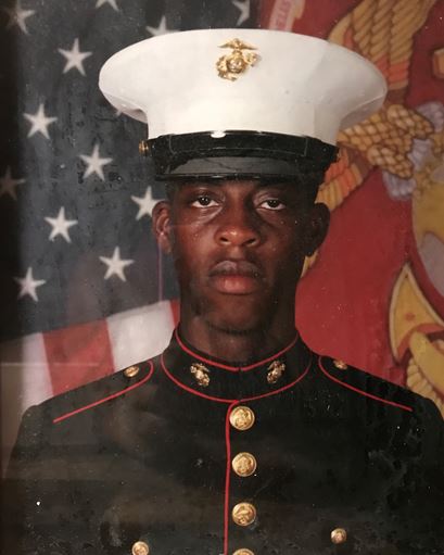 Photo of Rashad in uniform